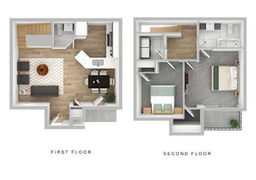 Ashe Juniper Townhome floor plan diagram