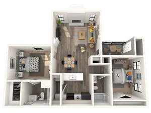 B floor plan diagram