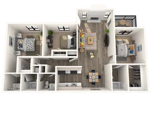 C floor plan diagram