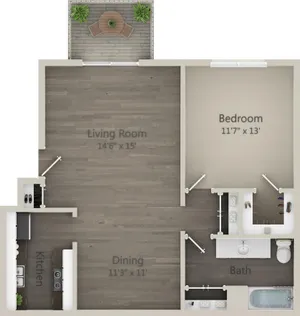 A1 floor plan diagram